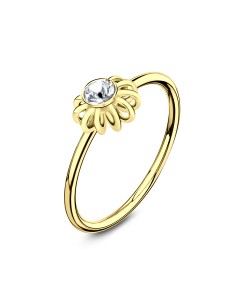 Flower Designed Gold Plated Nose Ring NSKR-35-GP